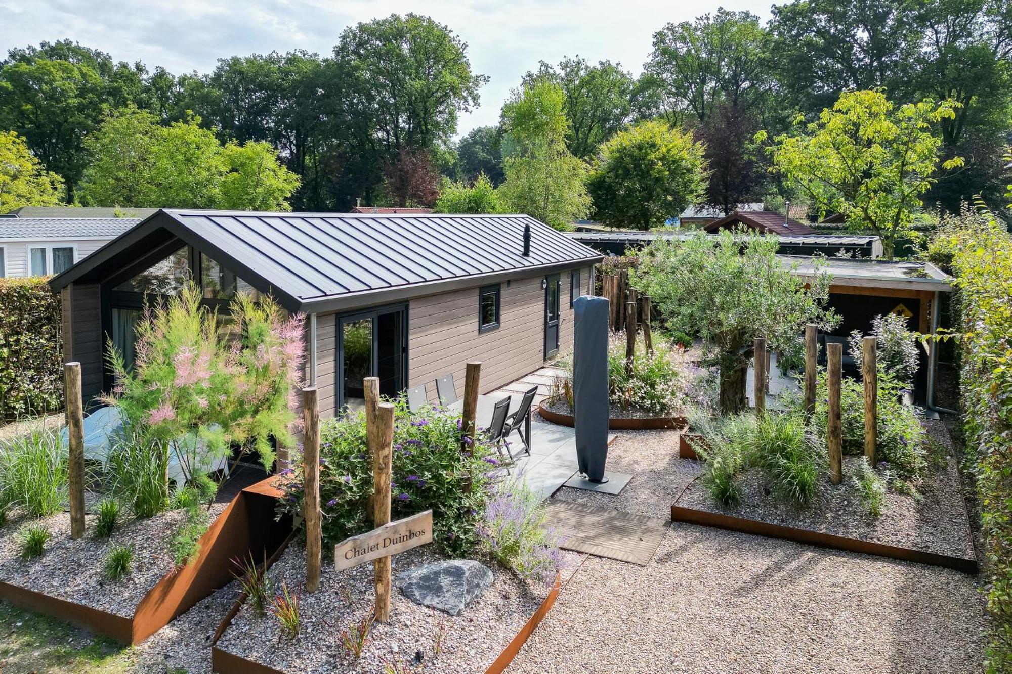 אפ Modern Ingericht Chalet Op Groen Park Op De Veluwe מראה חיצוני תמונה