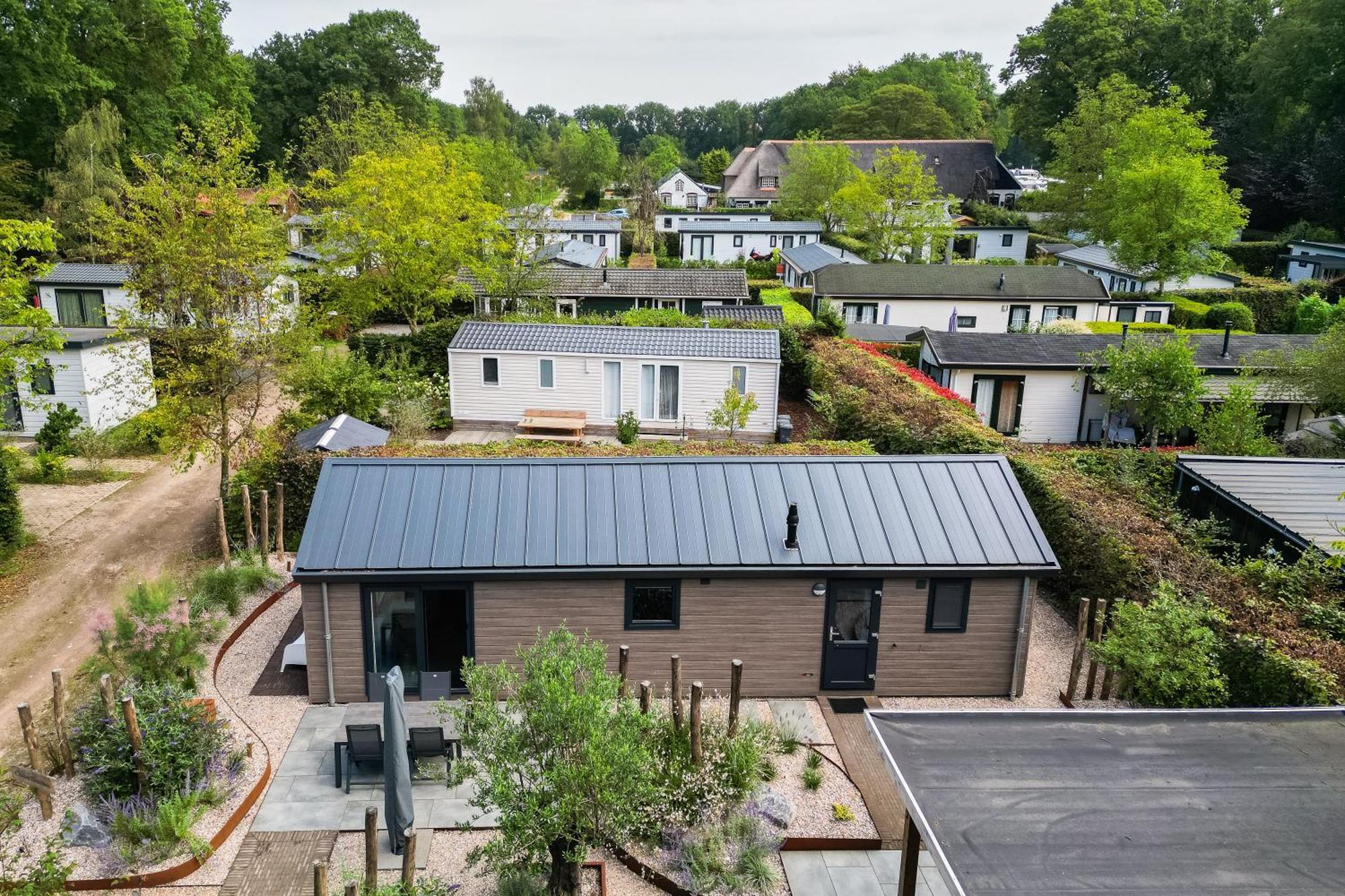 אפ Modern Ingericht Chalet Op Groen Park Op De Veluwe מראה חיצוני תמונה