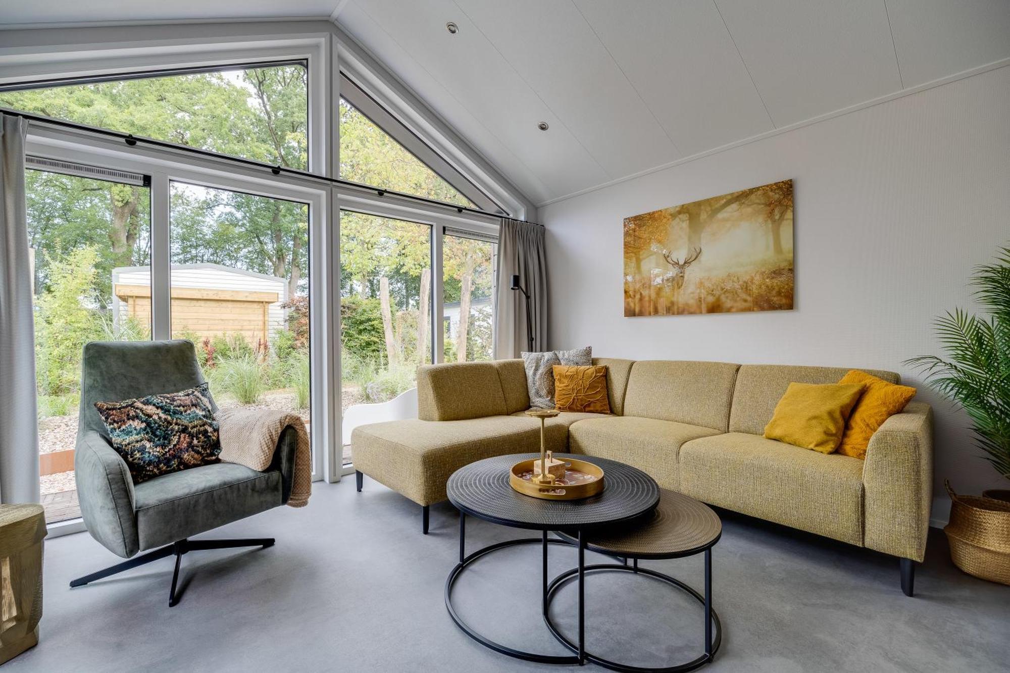 אפ Modern Ingericht Chalet Op Groen Park Op De Veluwe מראה חיצוני תמונה