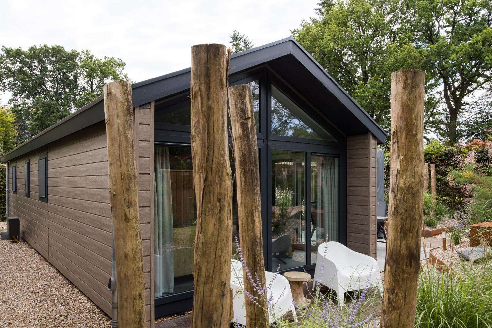 אפ Modern Ingericht Chalet Op Groen Park Op De Veluwe מראה חיצוני תמונה