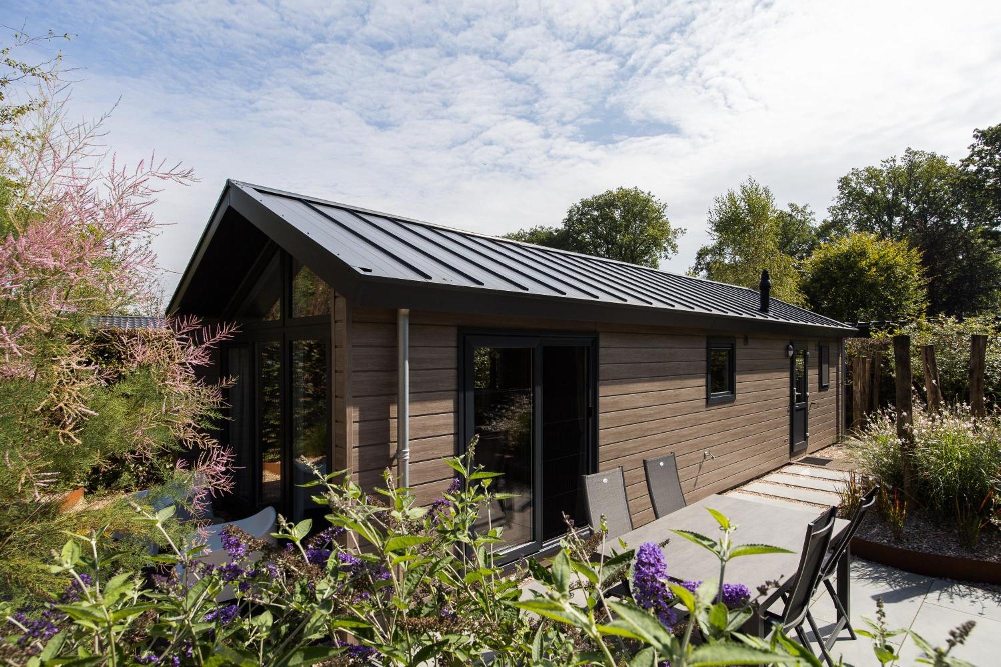 אפ Modern Ingericht Chalet Op Groen Park Op De Veluwe מראה חיצוני תמונה