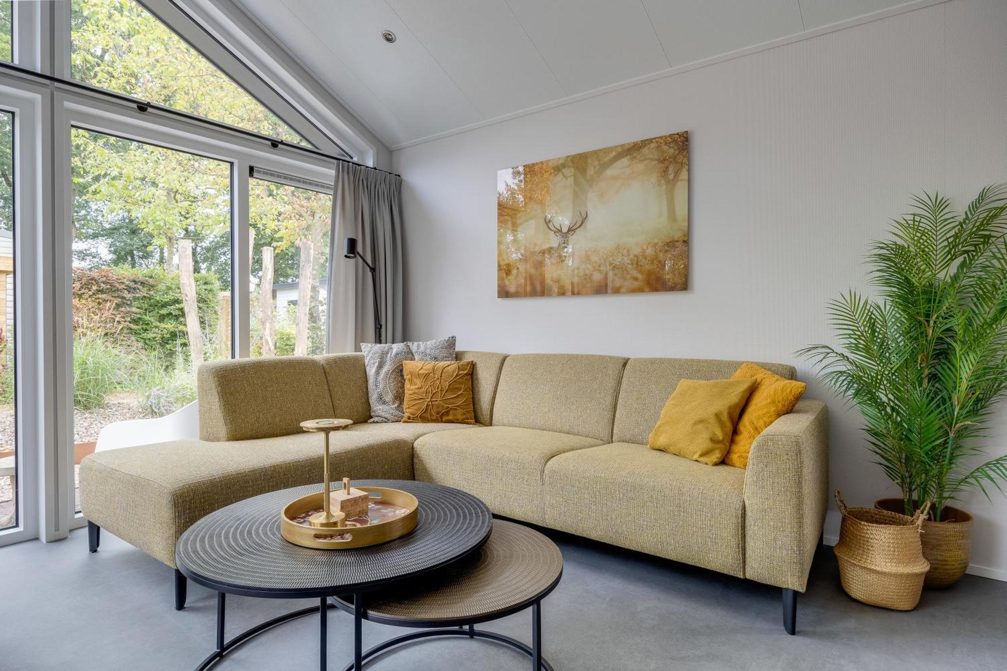 אפ Modern Ingericht Chalet Op Groen Park Op De Veluwe מראה חיצוני תמונה
