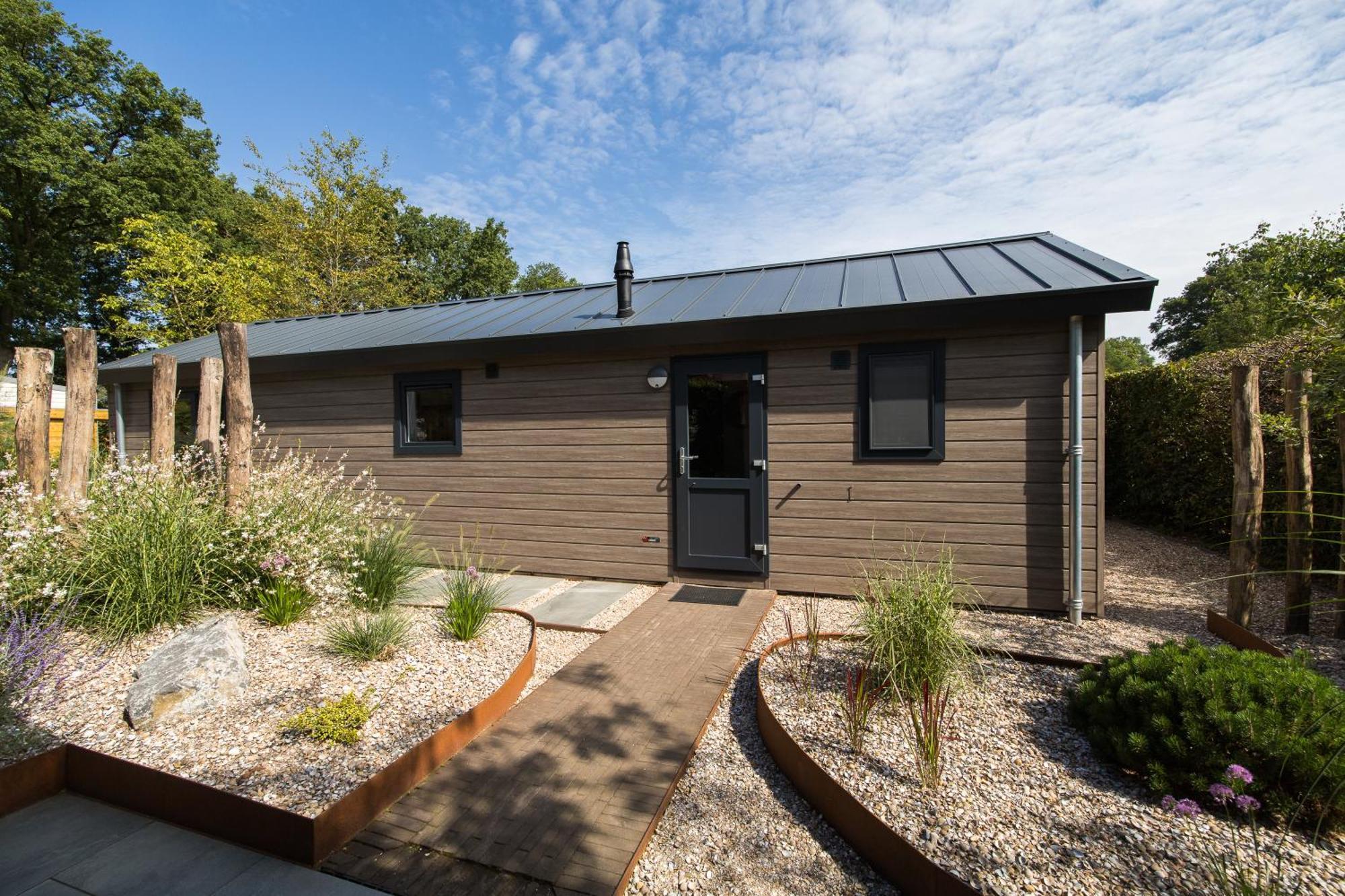 אפ Modern Ingericht Chalet Op Groen Park Op De Veluwe מראה חיצוני תמונה