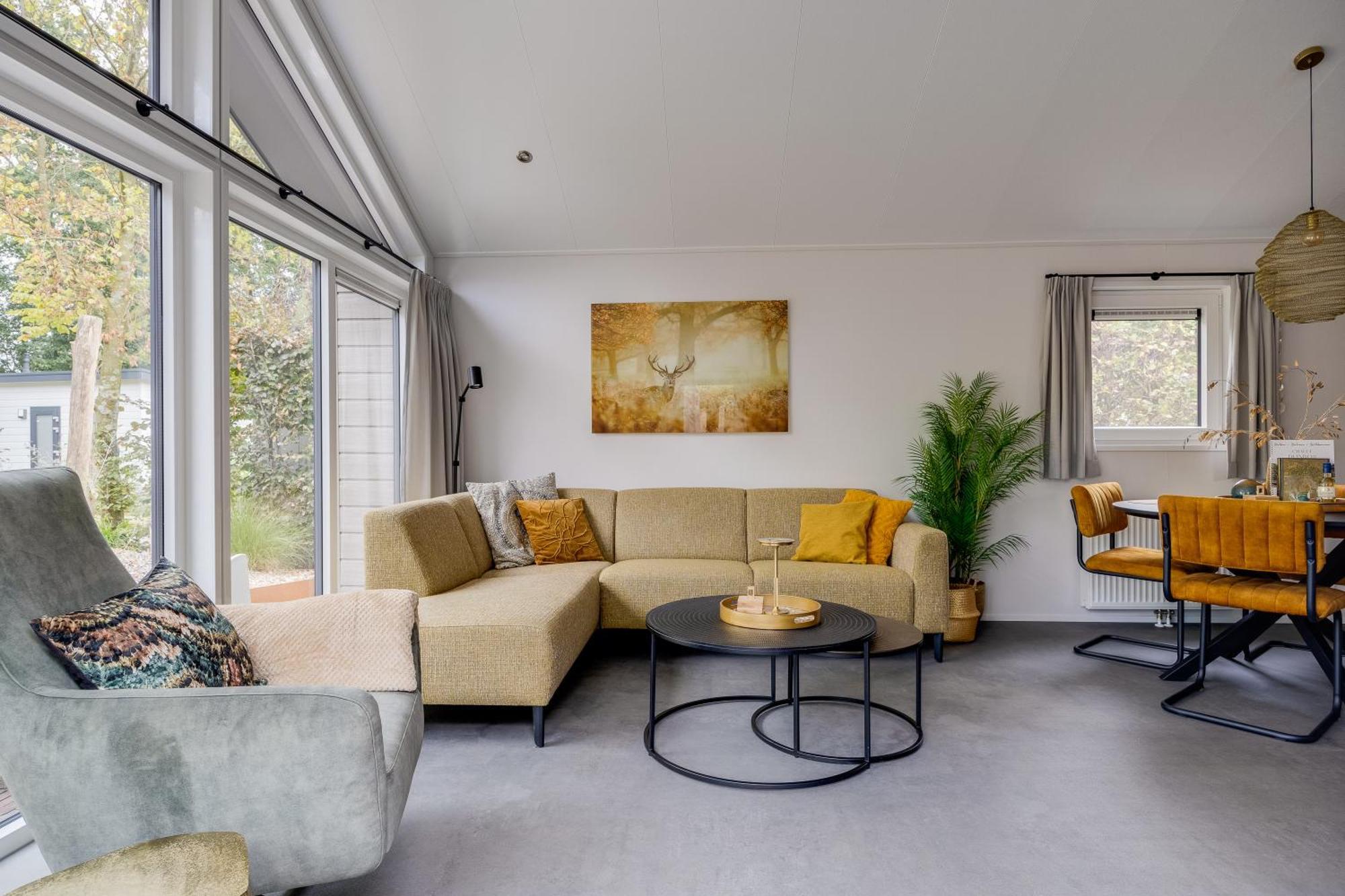 אפ Modern Ingericht Chalet Op Groen Park Op De Veluwe מראה חיצוני תמונה